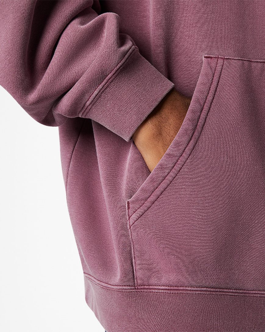 Women's Converse Go-To Sneaker Patch Loose Fit Pullover Hoodie Purple | AU C5139X